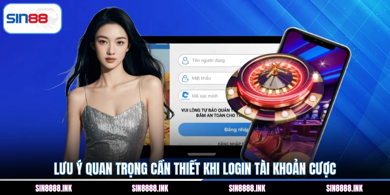 Lưu ý quan trọng cần thiết khi login tài khoản cược